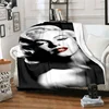 Marilyn Monroe Pattern Baby Blanket Cartoon Vintage Fashion Printed Throw Blankets Daily for Beds Soft Comfortable Birthday Gift 1