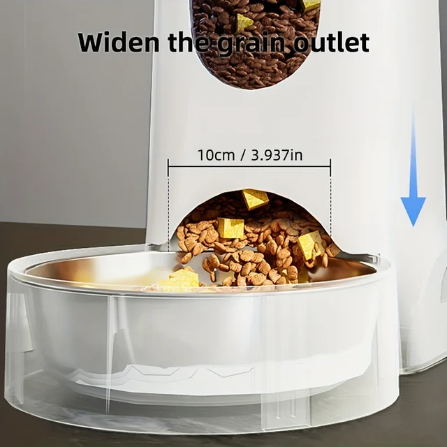 Automatic Pet Feeder/Water Dispenser, Gravity Vision Dog Feeder Water Dispenser With Stainless Steel Bowl, Indoor Dog Automatic 4