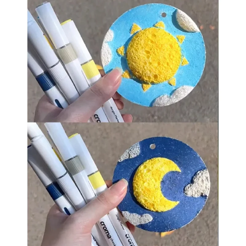 10/20/30pcs DIY Foam Texture Painting Paper 3D Kids Drawing Paper Sponge DIY Art Craft Birthday Party Favors Christmas Gift Toys