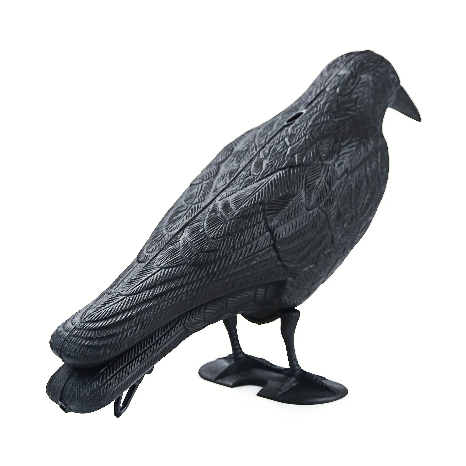 1pc Crow Decoracion Simulation Black Crow Raven Bird Repellent Pest Control Pigeon Repellent Garden Decoration Outdoor Sculpture 2