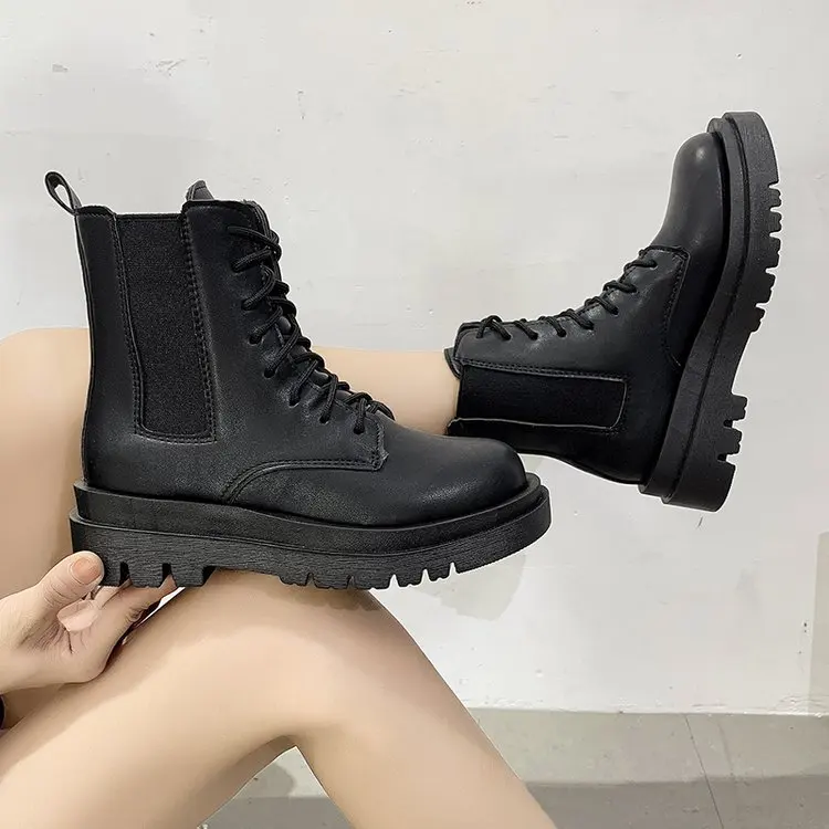 42 Large Size short Boots Women's Fall 2021 New Wild Single Boots British Style Short Boots Fashionable Comfortable Short Boots