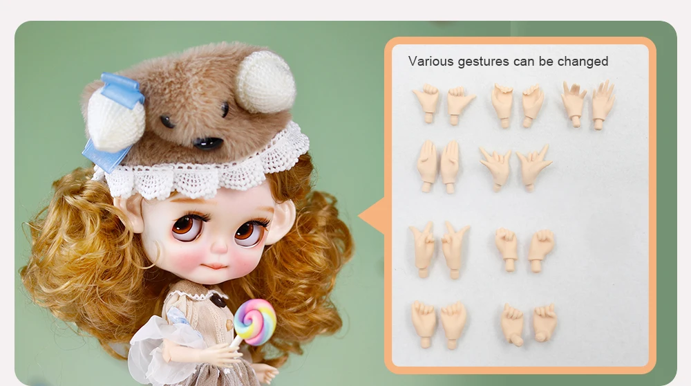 Penelope - Premium Custom Neo Blythe Doll with Blonde Hair, White Skin & Matte Cute Face 4