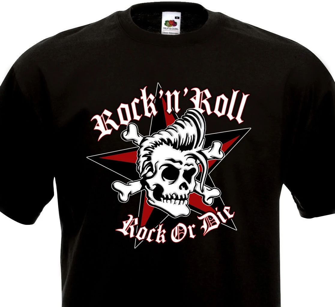

Мужская футболка ROCK'N'ROLL Rock or Die - Rockabilly Rocker SUN