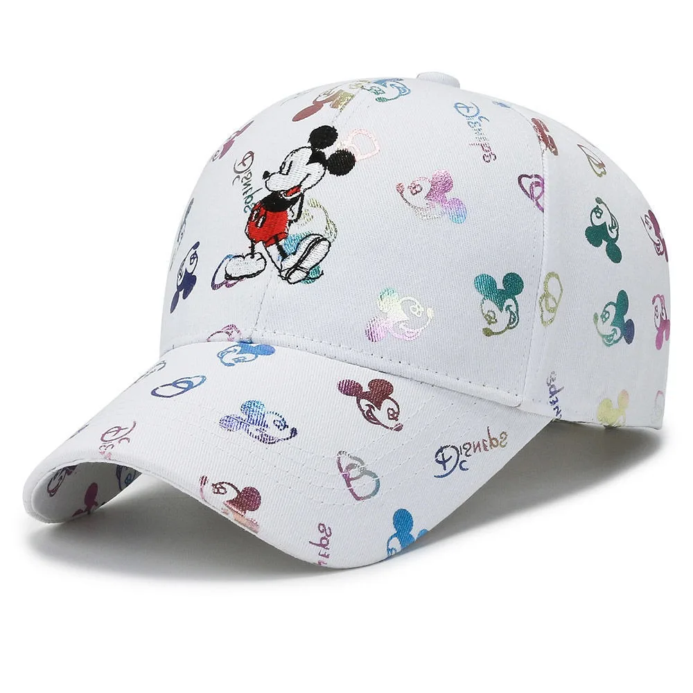 Gran oferta, gorra de dibujos animados para mujer, gorra de béisbol de Mickey Mouse, ropa de calle femenina, sombrero para papá