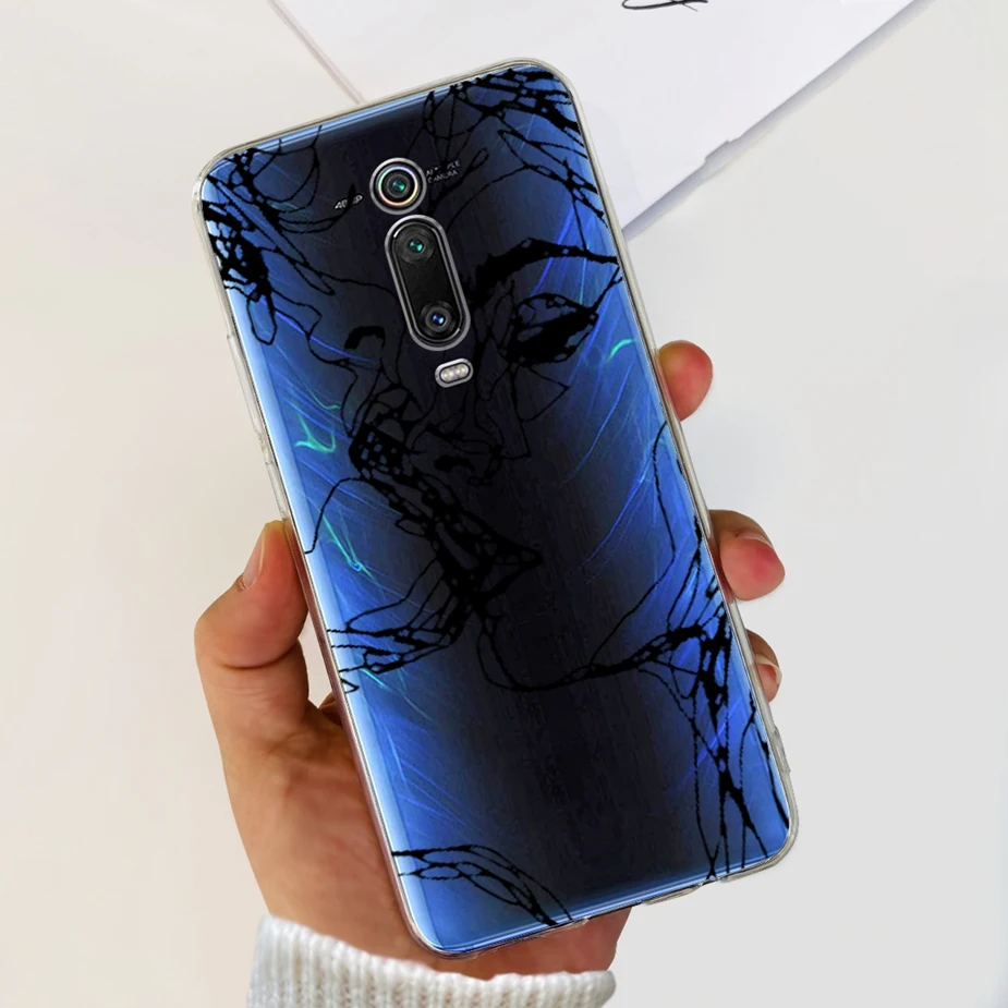 Stylish Painted Clear Silicone Phone Case with Bumper Protection