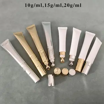 10ml/15ml /20ml Soft Hose &Tube With Metal Massage  Eye Cream Essence Tube Cosmetic Container Empty Bottle Lotion Tube - Thumbnail 7
