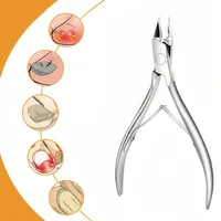 Coupe-ongles professionnel en acier inoxydable, adapté aux ongles incarnés, coupe-bord de précision, ongles épais et outil de pédicure 2