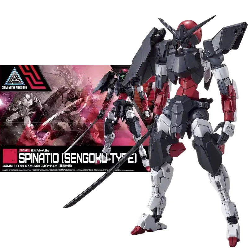 

Bandai Anime Figure 30MM 1/144 MINUTES MISSIONS EXM-A9s Spinatio SENGOKU TYPE Anime Action Figure Model Kit Toys for Children