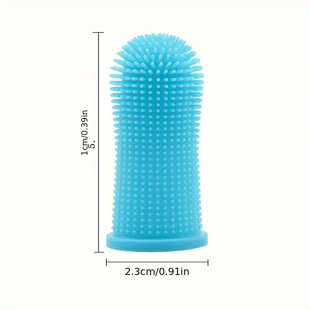 Dog Toothbrush, 360 &deg; Dog Toothbrush Kit, Cat Toothbrush, Tooth Cleaning, Finger Small and Large Pet