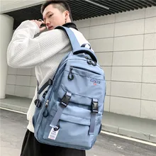

College wind lock bag zipper high-capacity students 2022,Japan and South Korea series labeling single shoulder backpack backpack