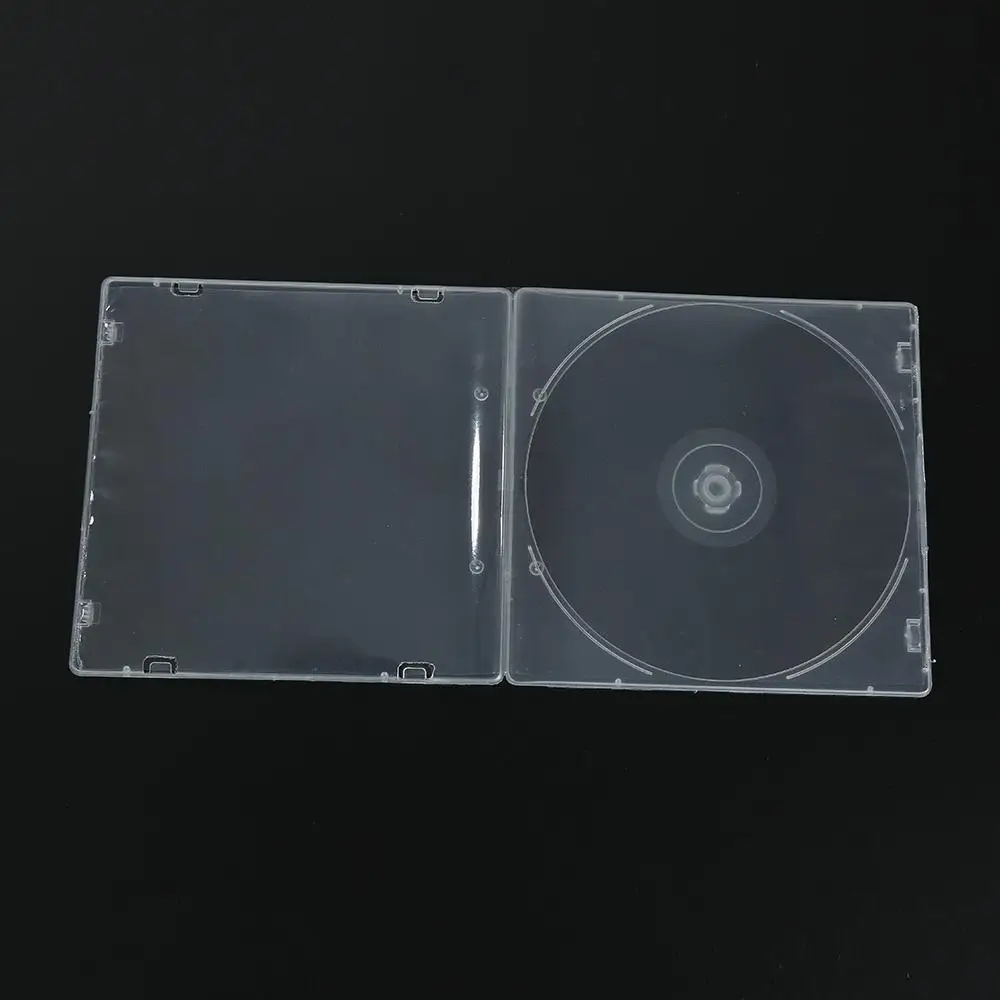 

Case 5.2mm Single Ultrathin Standard Clear Package Portable CDR Disc Album Storage Organizer Box For Home Cinema