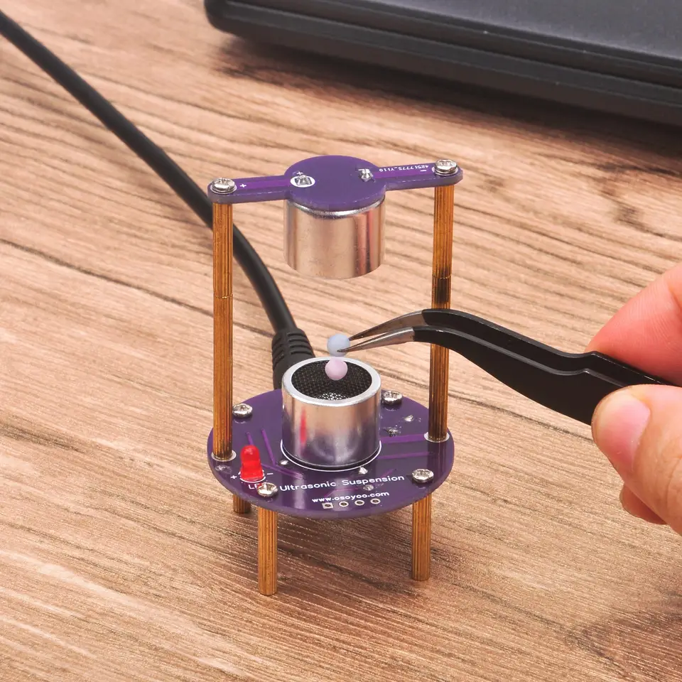 OSOYOO DIY Soldering Practice Kit – Ultrasonic Levitation Electronics Project with USB Powered, Pre-Soldered Chips image 3