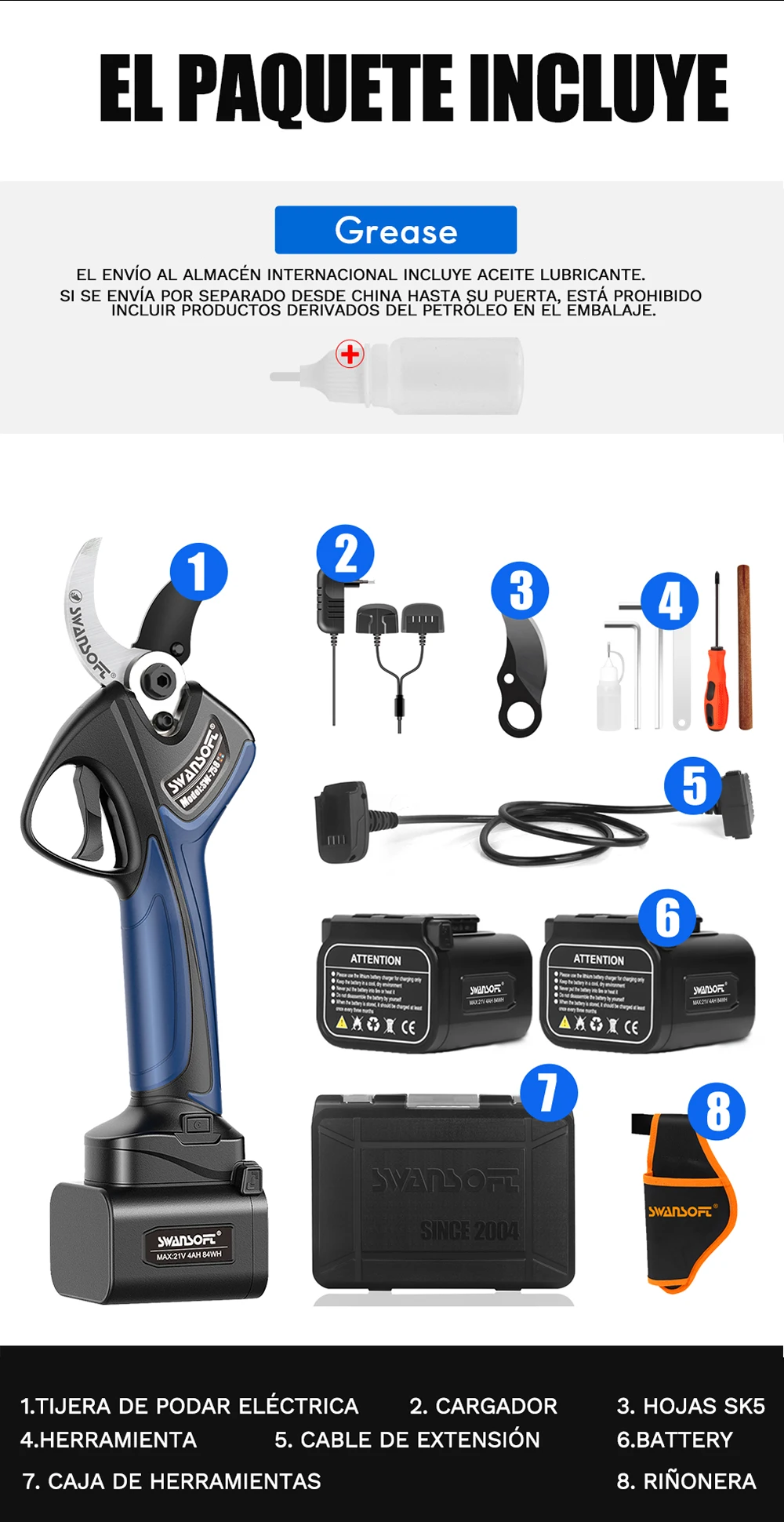 Sécateur électrique SWANSOFT