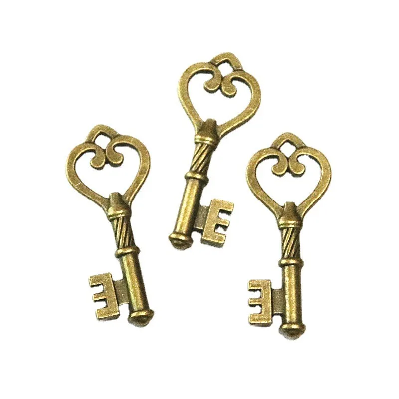 

16Pcs 46*19MM Vintage Key Charms For Jewelry Making Antique Bronze Plated Retro Pendants Diy Jewelry Accessories