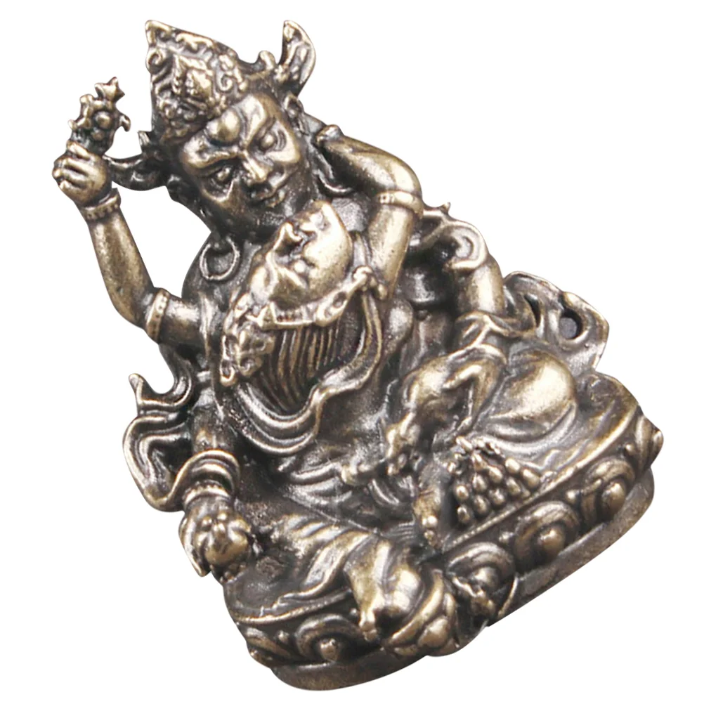 

Brass God of Wealth Figurine Exquisite Brass Buddha Statue Brass Figurine Decor
