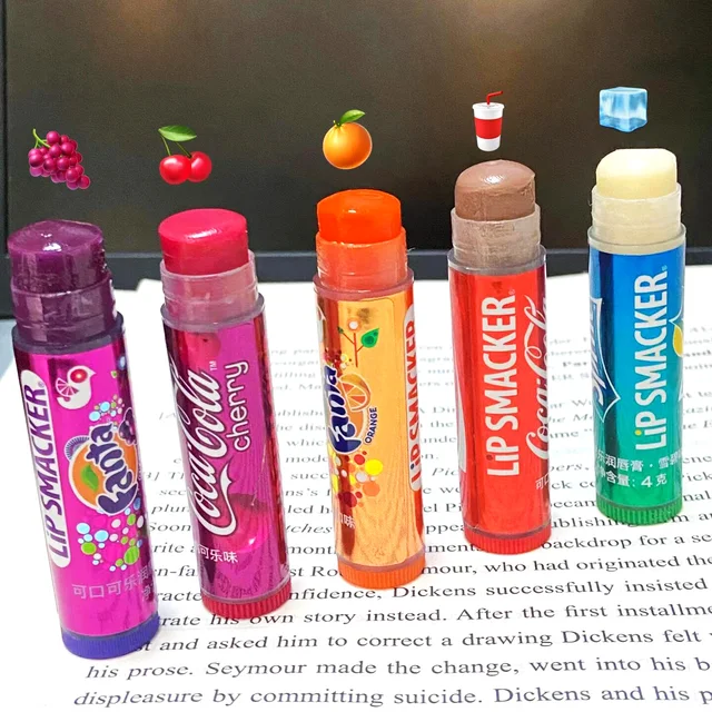 56102-99cf3e.jpg LiP Smacker X CoCa Cola 5pcs Lip Gloss Set Long-Lasting Moisturizing Colorful Lip Balm for Autumn Winter Perfect Christmas Gift