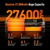AOHI The Future Starship Power Bank 240W 27600mAh Large Capacity LED Display Power Bank with 3FT C-C Cable Two-way Quick Charge 2