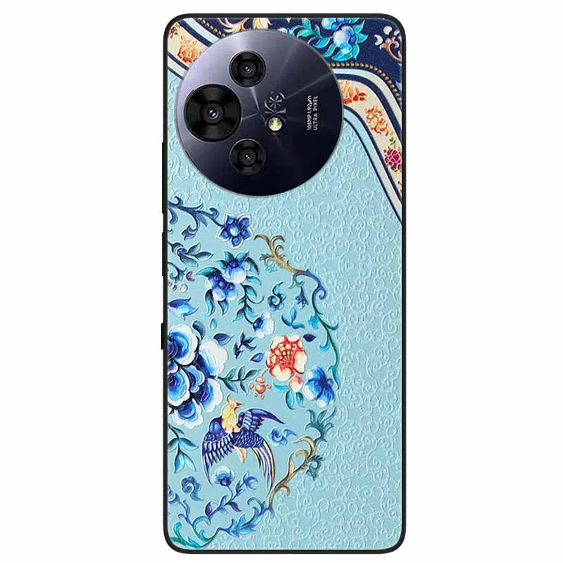 Embossed Silicone TPU Soft Phone Case - 3D Design Protective Cover