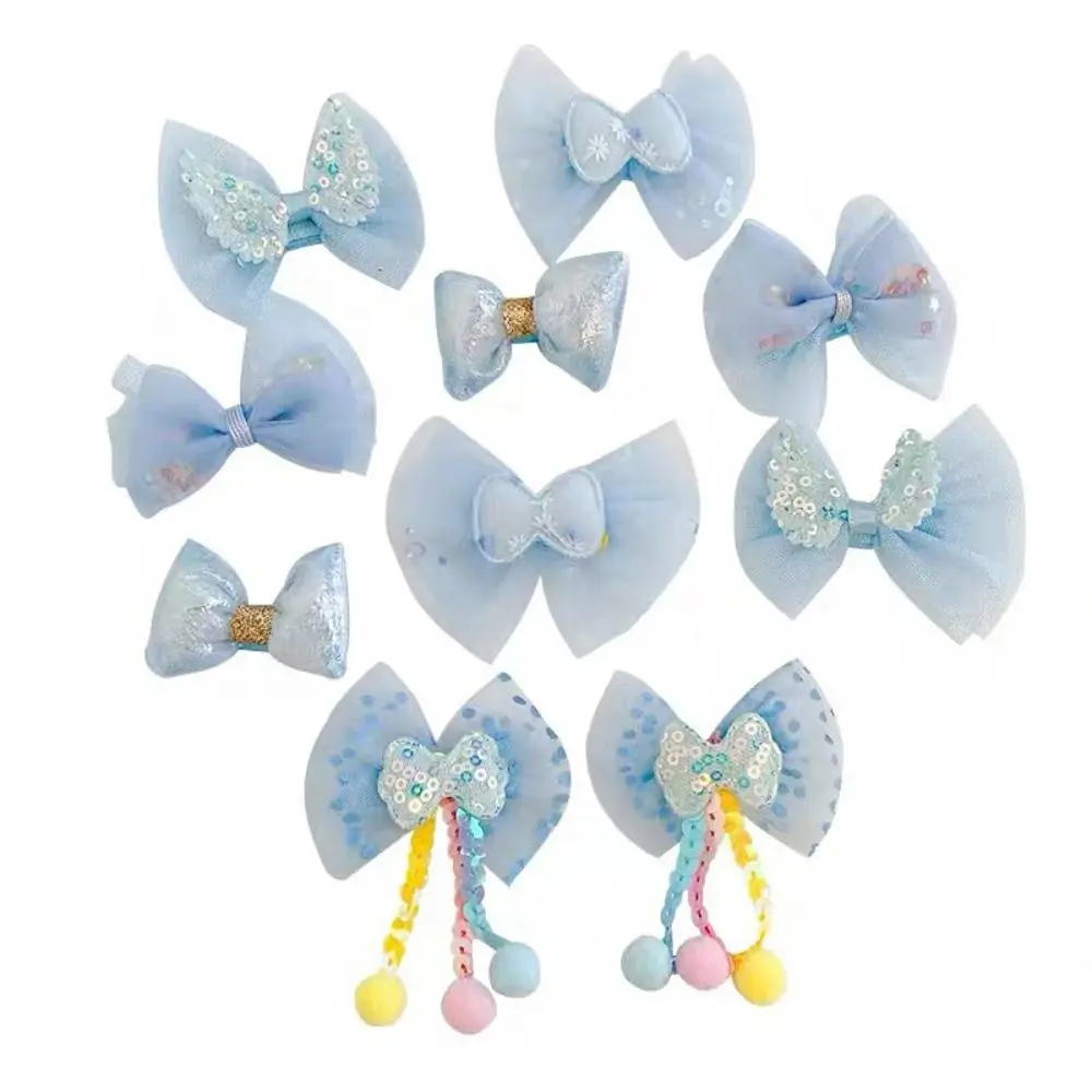 

Cute Flower Princess Girl Side Clip Pearl Children Hairpin Girl Hair Accessories Korean Style Barrette Bowknot Hairpin Set
