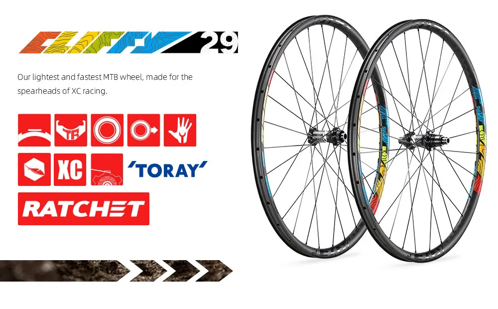 Ryet 29er mtbカーボンホイールxd hg ms 12s山の自転車のリム 