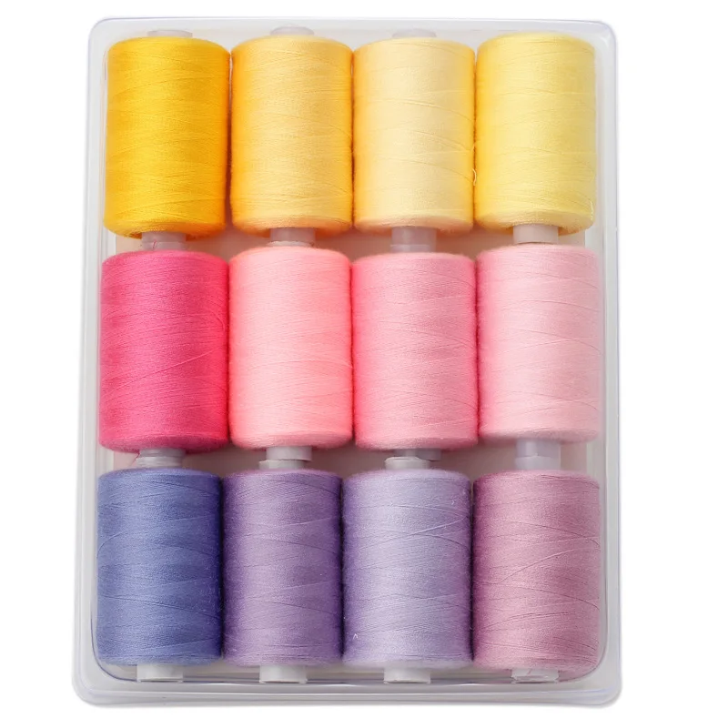12 Colors/Set Yarn Sewing Thread Roll A Craft Paradise