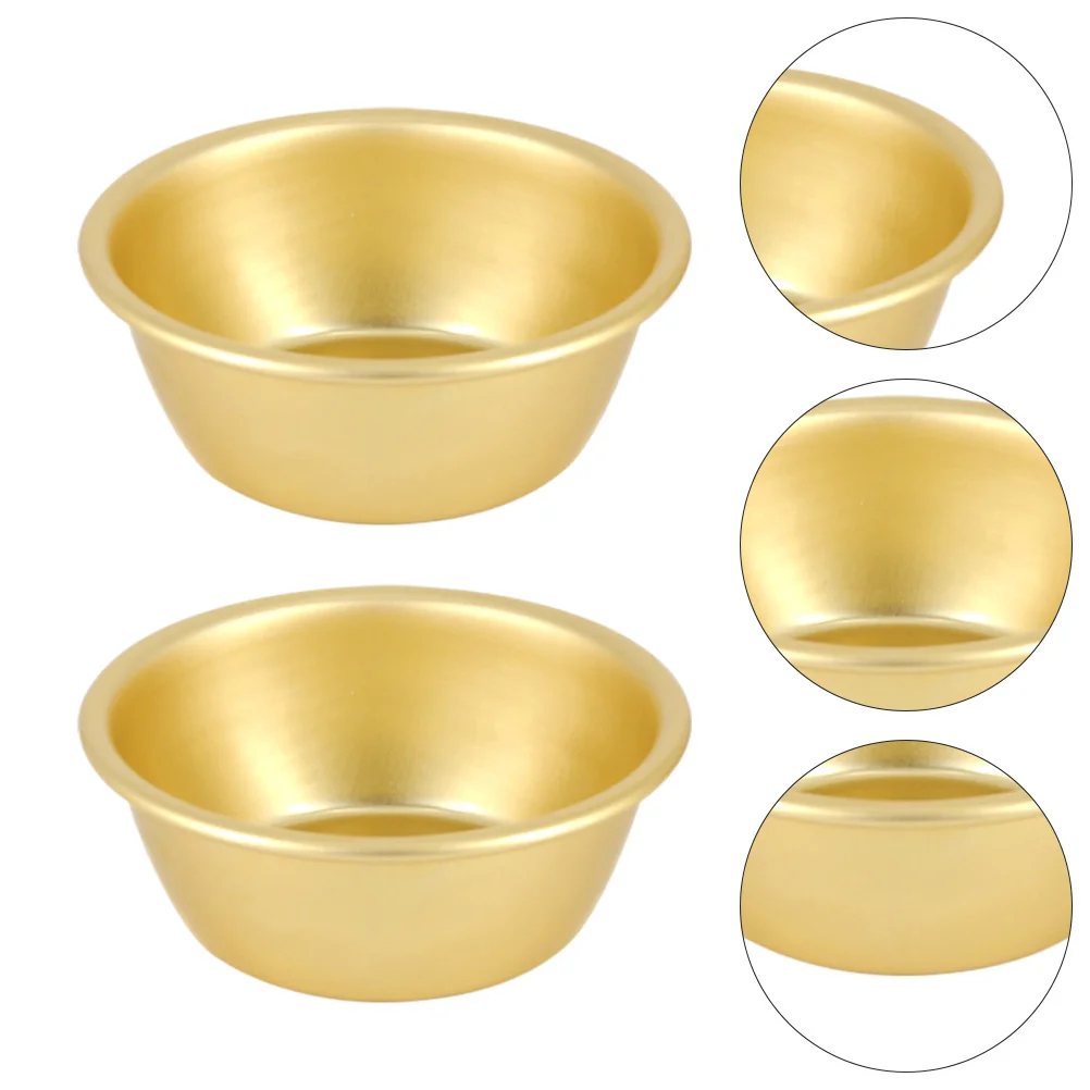 

2 Pcs Rice Bowl Instant Noodle Soy Sauce Eco Friendly Cutlery Aluminum Soup Tureen