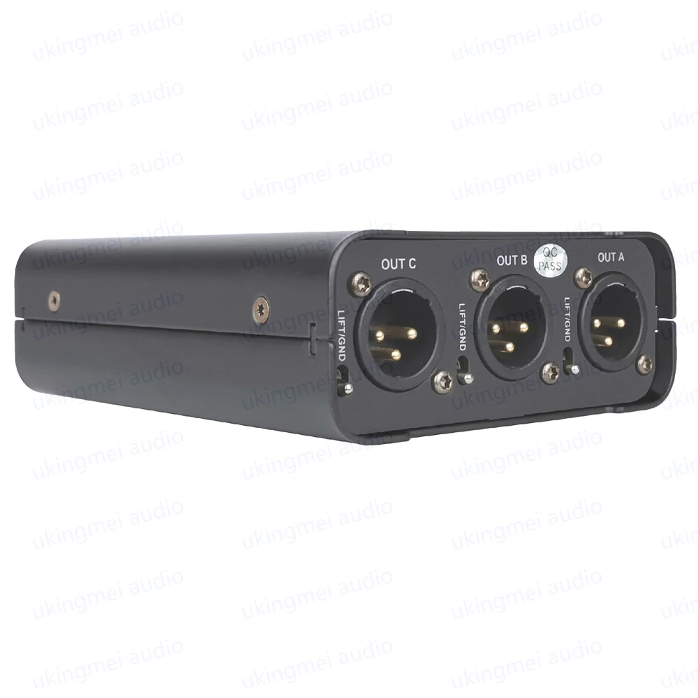 Passive Balanced Sound Audio Splitter Amplifier Mixer Distributor XLR Audio Isolation 1 in 4 Out Microphone Signal Splitter