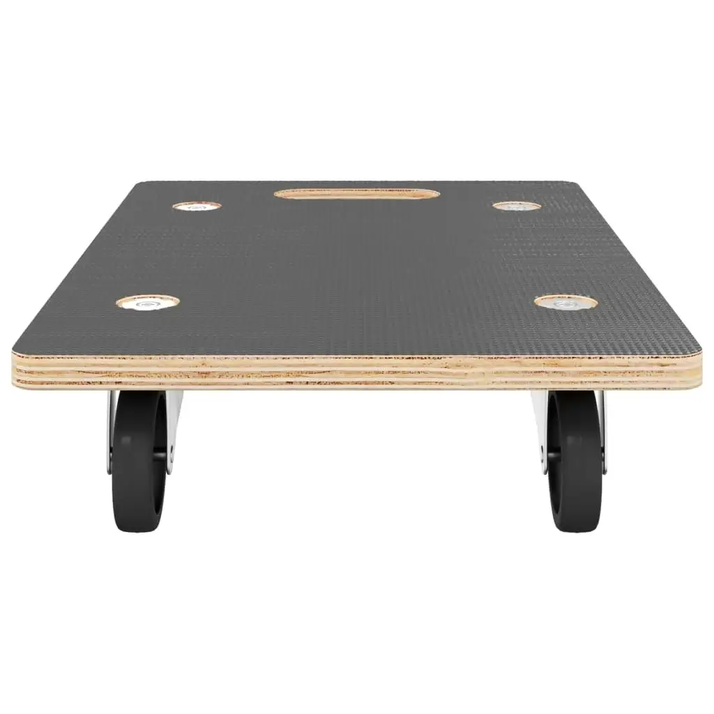 Set of 2 Heavy-Duty Rectangular Transport Trolleys 19.7x13. for X4 .5 inches-551.2 lbs Capacity