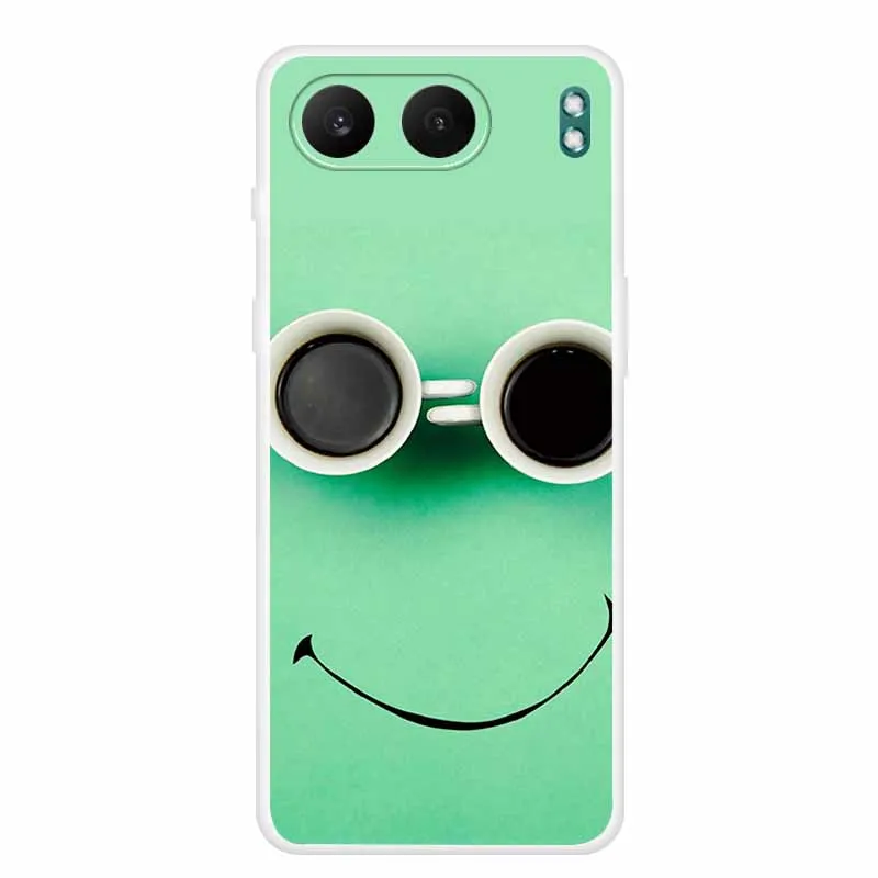 Clear Silicone Case with Landscape Flower Design - Soft TPU Back Cover