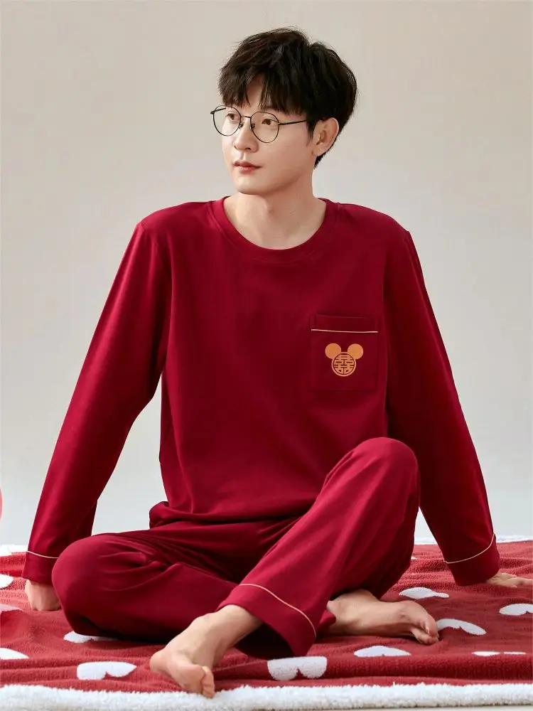 Couple Pijama Winter Man Pajamas Men's Cotton Pajama Man Offer Loungewear New in Men Lingerie Pyjama-sets Nightie The Nightgown