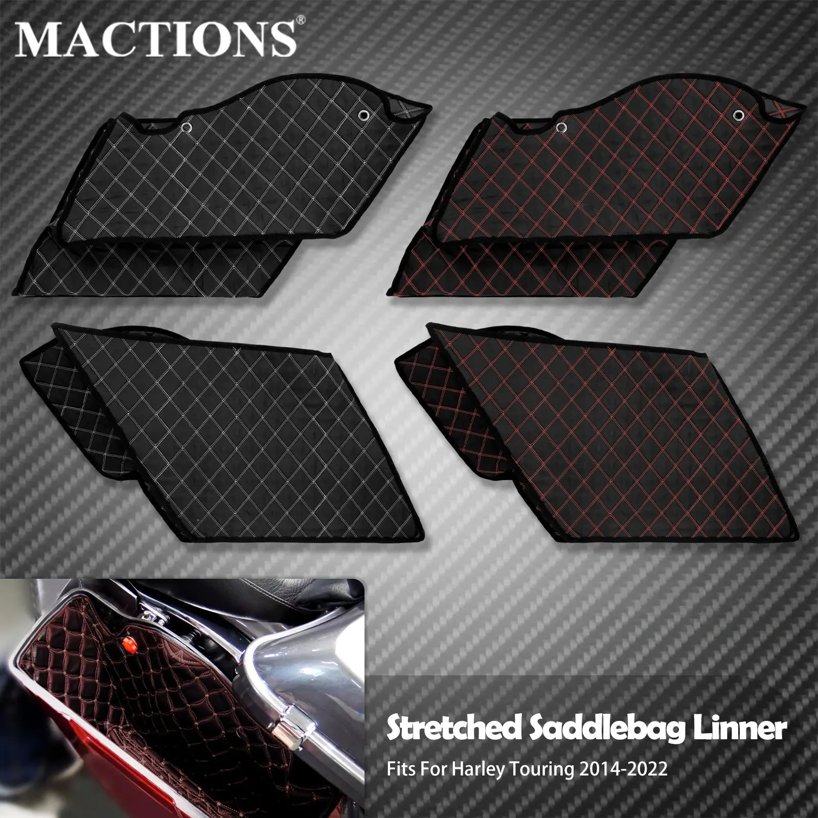 Motorcycle Extended Bags Inserts Harley Electra Glide Saddlebags