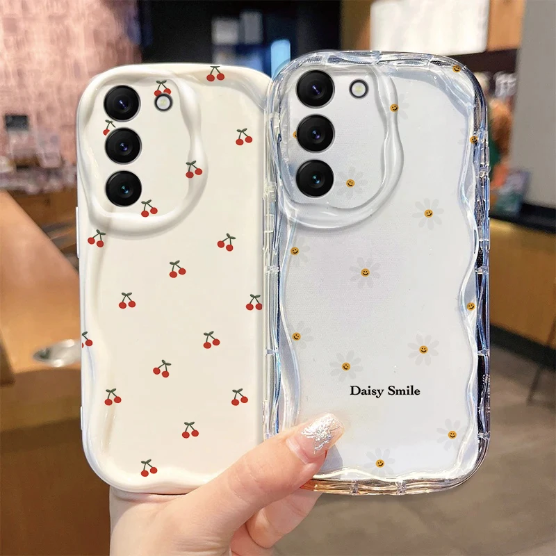 INS Cute Cherry Daisy Phone Case