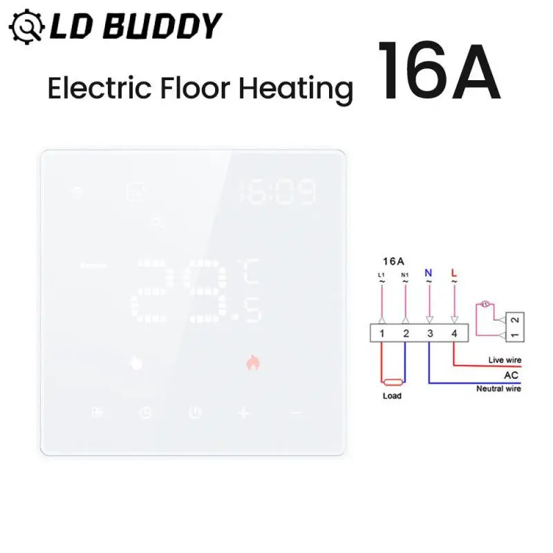 

Voice Control Wifi Thermostat App Control Intelligent Temperature Controller Continuously Connected. Stable 4400w Load