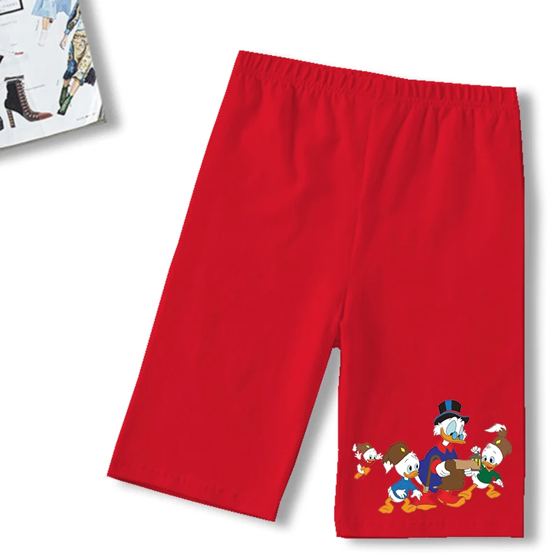 Disney Mickey Mouse Mid Waist Women Sport Shorts Slim Fit High Stretchy Trousers For Summer Female Party Ladies Exercise Short trendy clothes