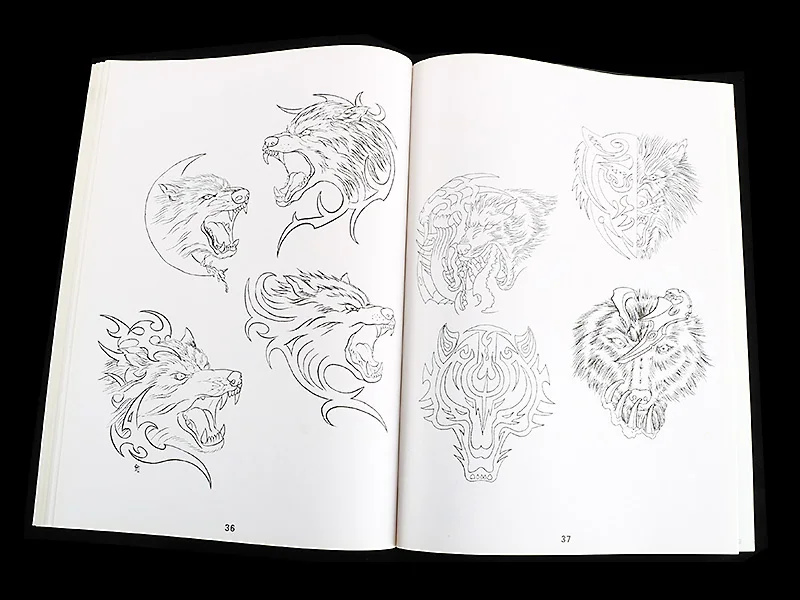 Tattoo Book Stencil Wolf Drawing Wholesale Colors Beast A4 Sketchbook Flash  Designs China Sketch Book Tattoo Accessories Supply - Tattoo Accesories -  AliExpress