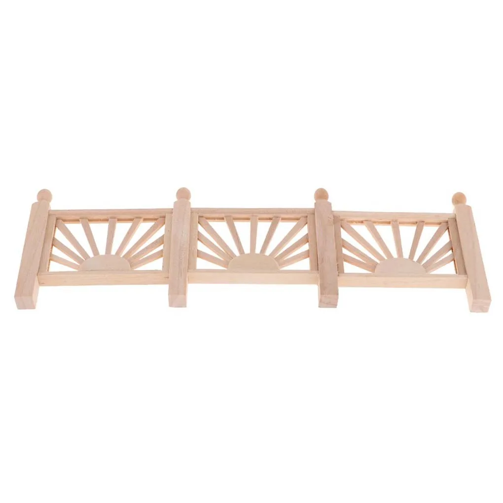 

Toy House Supply Helpful Mini Fairy Garden Fences Wood Furniture Models for Household Kindergarten School Children Parents
