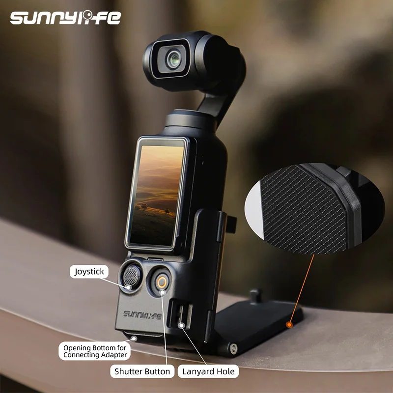 Sunnylife Multifunctional Magnetic Mount For DJI Osmo Pocket3 Adjustable Protable Holder Base For Shooting Vlog Camera Accessory 4