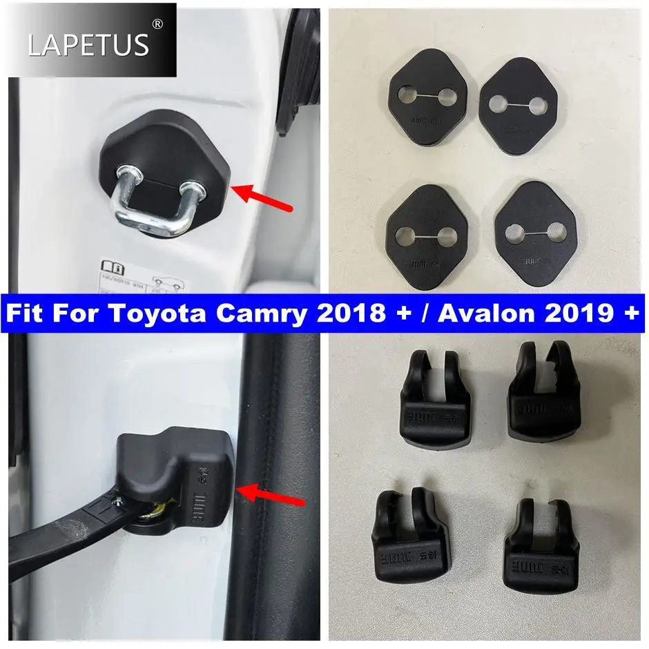 

Inner Car Door Lock + Stop Check Rust Waterproof Plastic Protective Cover Kit For Toyota Camry 2018 - 2023 / Avalon 2019 - 2023