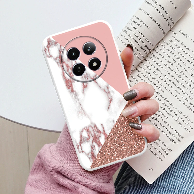Luxury Marble Art Soft TPU Protective Back Cover - Shockproof Fashion Case