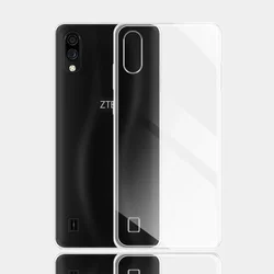 Enhanced Clear Silicone Soft TPU Phone Case - Transparent Protective Cover for ZTE A5 2020 (Clear)