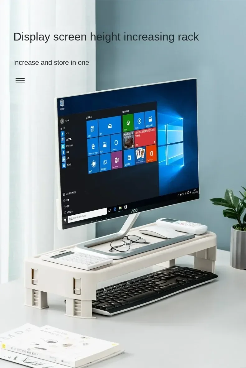 Monitor Stand Riser Computer Stand Desk Organizer Extender Heightened Shelf For Laptop PC Keyboard Printer PS4 9 Monitor Stand Riser Computer Stand Desk Organizer Extender Heightened Shelf For Laptop PC Keyboard Printer PS4 1