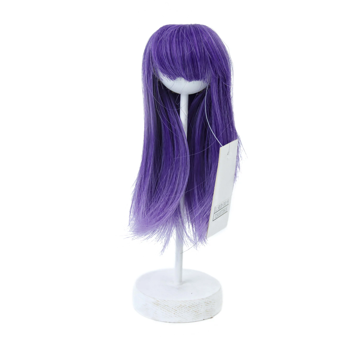 New 1/8 BJD Doll Wigs OB11 Doll Hair Natural Straight With Bangs High Temperature Fiber Tress For Doll Accessories 14-15cm head