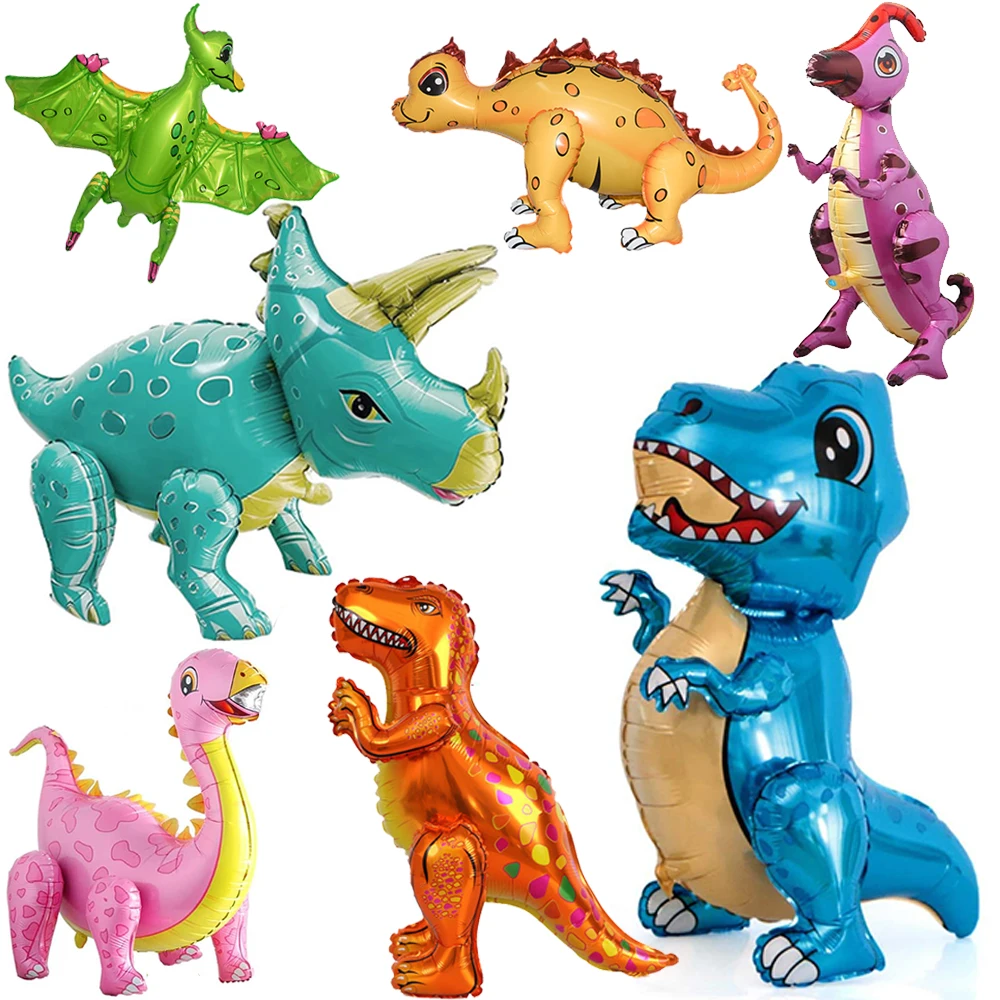 Ballons Autoportants En Forme De Dinosaure Géant, Pour Enfants, Garçons Et Filles, Joyeux Dino, Fête D'anniversaire, Safari, Fournitures De Décoration D'animaux, Jouets  15