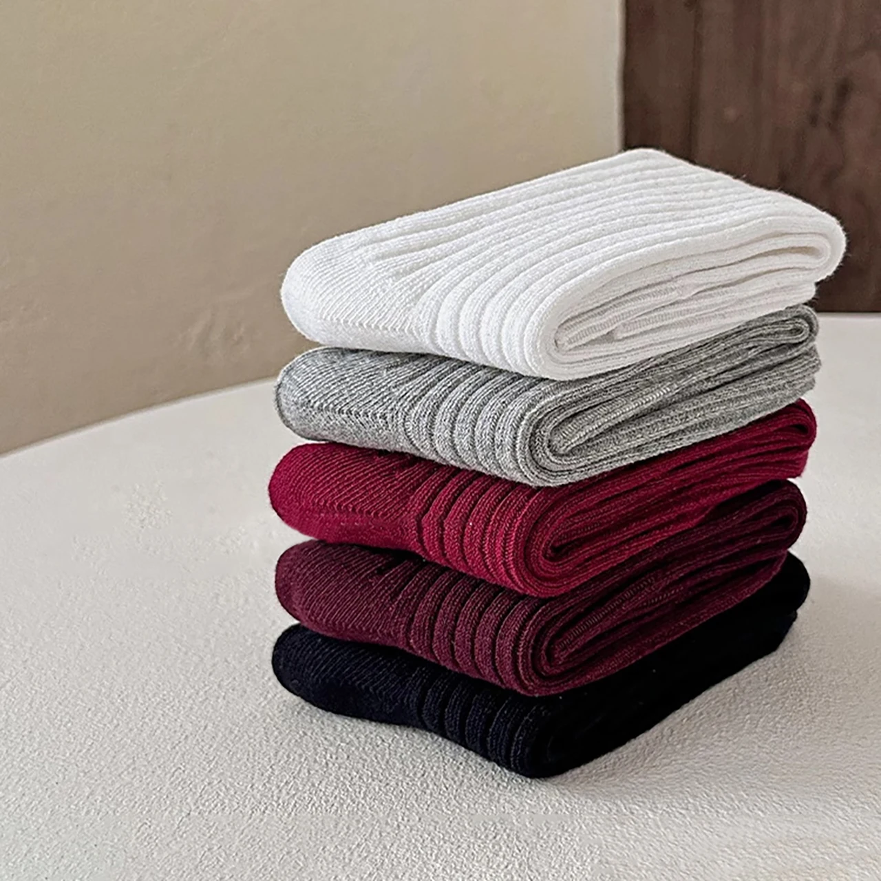 %E3%80%90Seasonal%20Sale%E3%80%91%205%20Pairs%20Kids%20Socks%20Solid%20Color%20Heart%20Pattern%20Middle%20Socks%20For%20Girls%20Children%20Cotton%20Stripe%20Calf%20Socks%202-8%20Years%20-%20Image%206