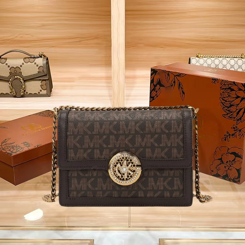 

Women Messenger Chain Shoulder Bag Flap 2023 New Designed Ladies Crossbody HandBag Cute Hot Sale for Girls Small Square Purse