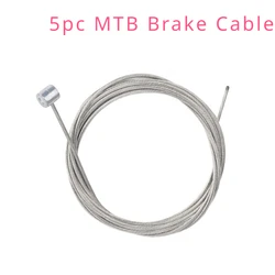 High - Performance Stainless Steel Bicycle Brake and Gear Shift Cable Set (5pcs) (5pcMTB Brake Cable2M)