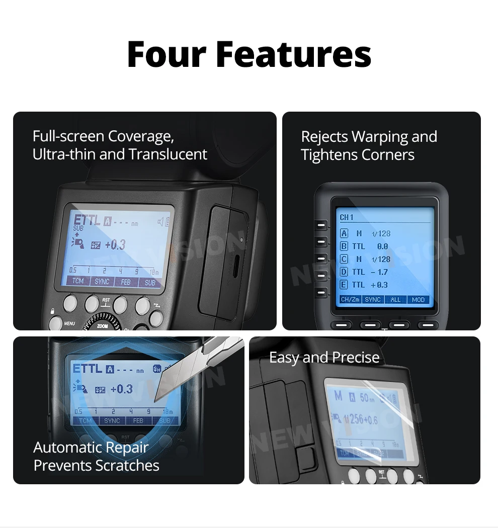 Tempered Glass Waterproof Oilproof Protective Film for  V480 V1 V860III V850III