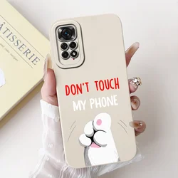 Cute Panda Rabbit Cartoon Soft Silicone Lens Protective Bumper Case for Redmi Note 11 Pro 4G (1)