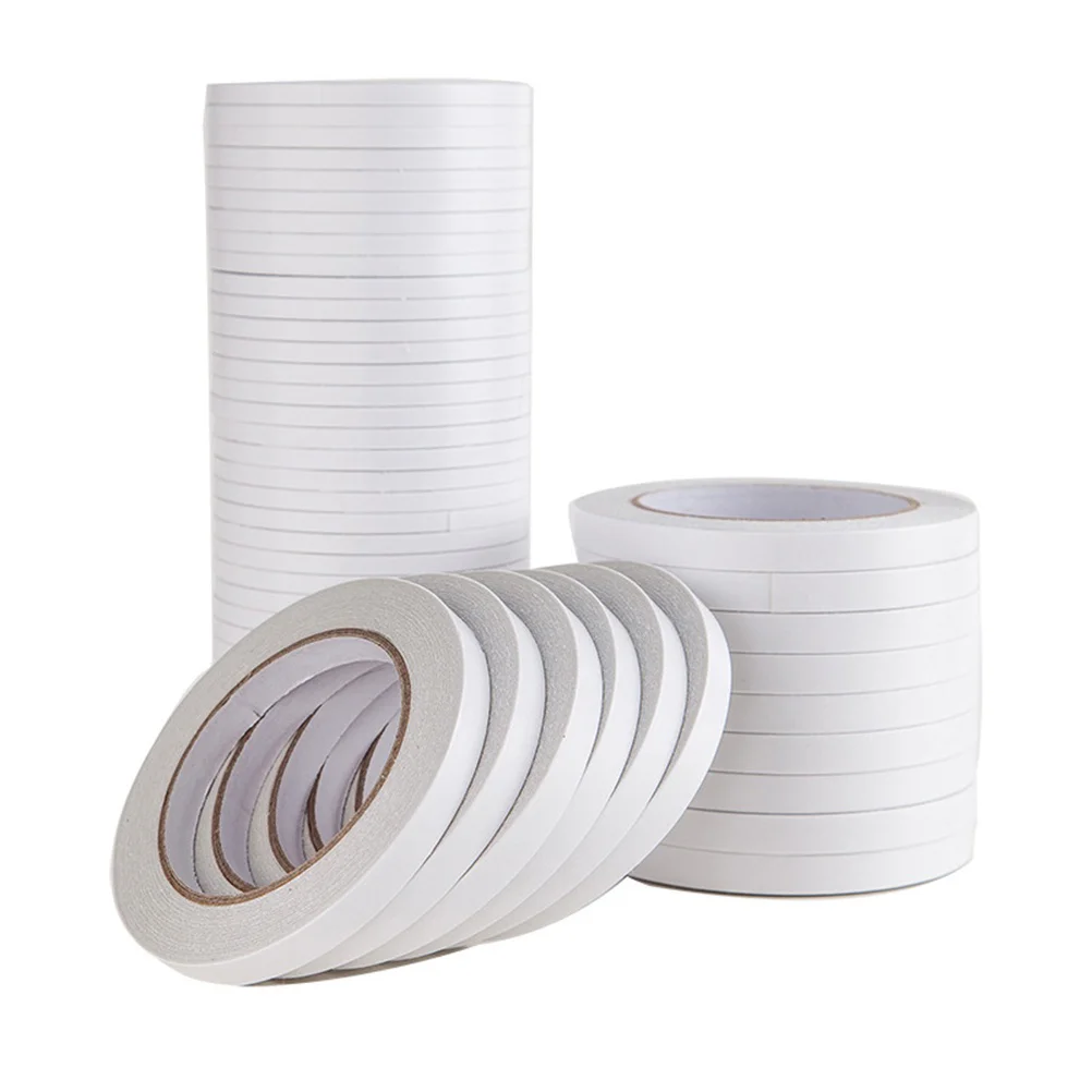 

1.2x800cm Double-Sided Adhesive Tape Arts Crafts Photography Scrapbooking Gift Wrapping Office School Stationery Supplies