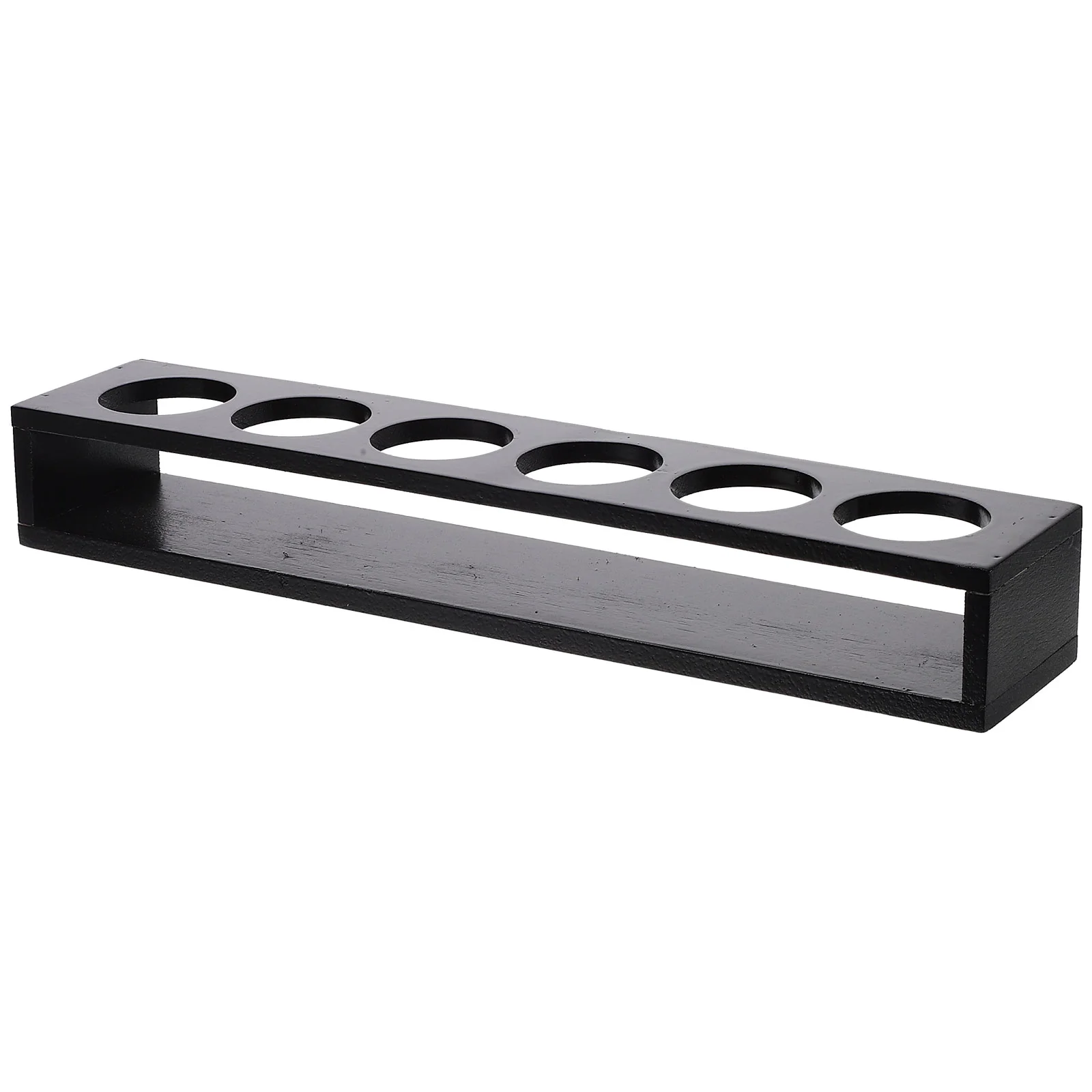 6 Holes Wooden Drink Paddle Shot Glass Holder Rack ganizer Cocktail Tray Storage Display Stand For Home Bar Party Use 3